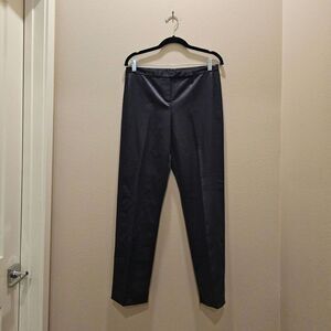ISDA & Company Black Satin Look Wide Leg Pants Size 10